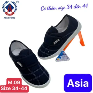Giày bata vải dán xanh NỮ - NAM ASIA