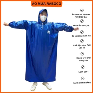 Alternative view of Áo mưa bít nam, áo mưa người lớn bít Raboco