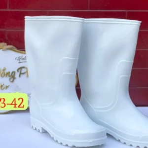 Ủng cao su trắng đế trắng TGP dành cho Nam và Nữ
